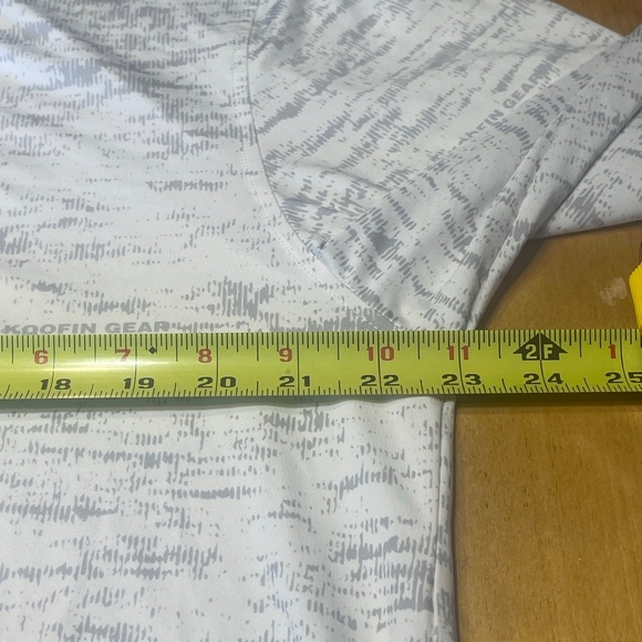 Koofin Performance Hooded Fishing Shirt Size Large White and Gray Long Sleeve - Picture 8 of 15